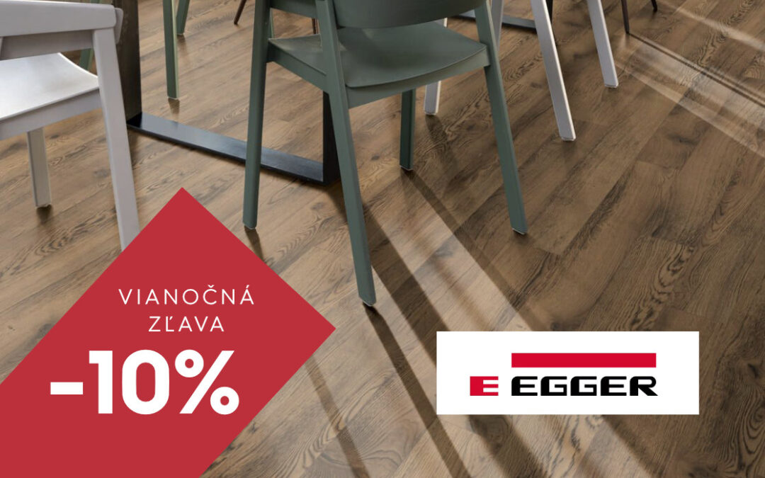 Vianočná zľava 10% na všetky podlahy EGGER