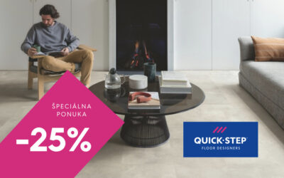 Prémiové podlahy Quickstep s 25% zľavou