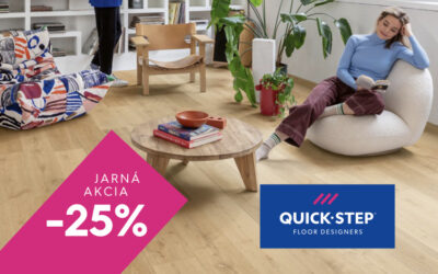Jarná zľava -25% na podlahy QuickStep