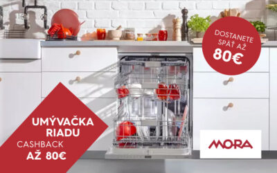 Umývačka riadu s cashbackom až 80€ + 10 ročná záruka